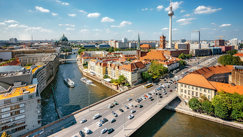 Berlin og elven Spree