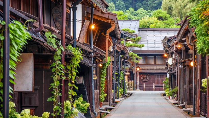Tradisjonell gate i Takayama