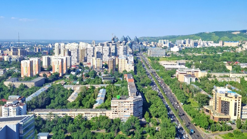 Utsikt over Almaty