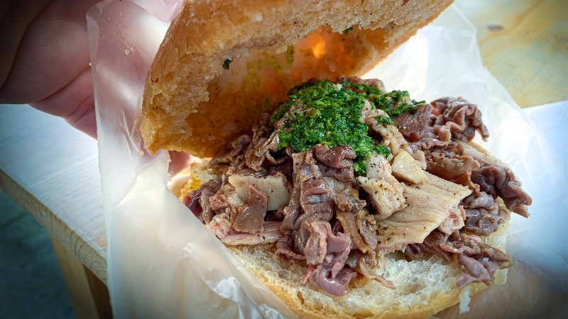 Panino al lampredotto - en klassisk smakfull sandwich