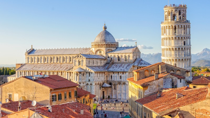 Katedralen og det skjeve t�rnet i Pisa