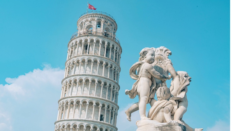 Det skjeve t�rnet i Pisa
