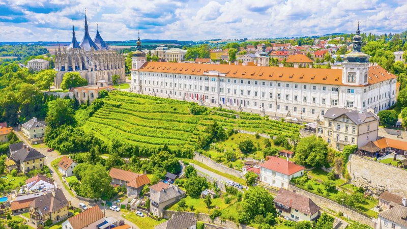 Kutn� Hora sett ovenfra