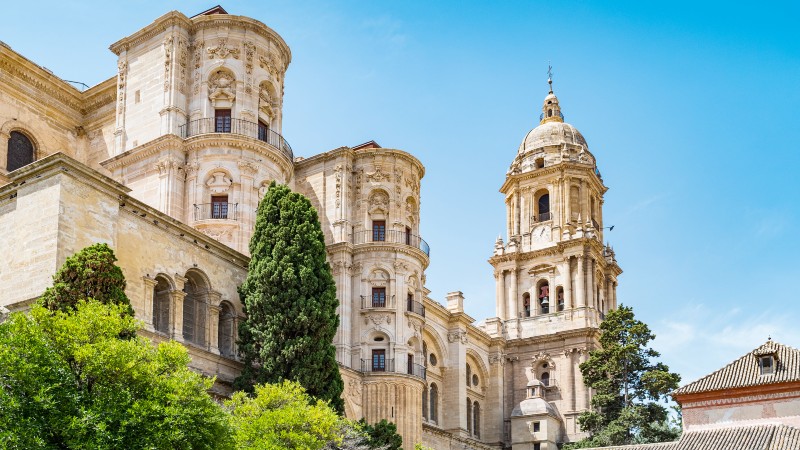 Katedralen i Málaga kirke /Katedral