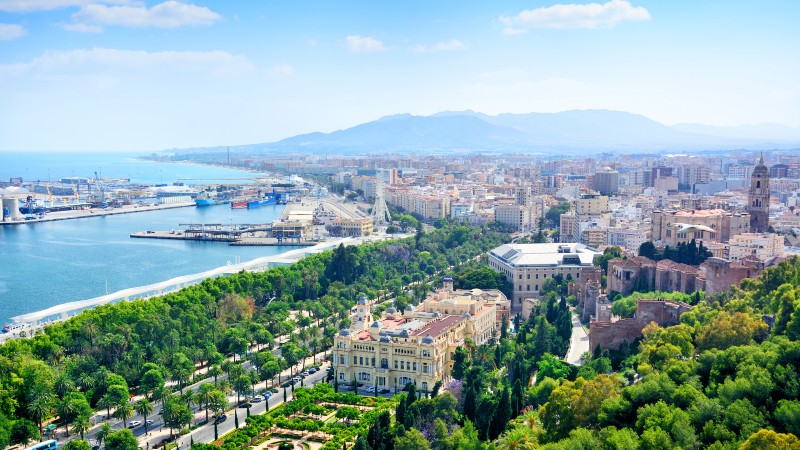 Málaga Oversiktsbilde over Malaga