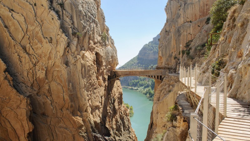 El Caminito del Rey bro, fjell og sti